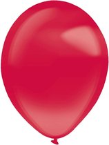 Amscan Ballonen 13 Cm Latex Kristalhelder Bessen Rood 100 Stuks