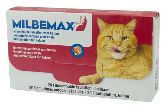 Milbemax grote kat 20 tabletten - Milbemax