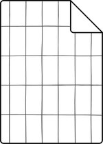 ESTAhome A4 proefstaal van behang kleine tegeltjes zwart wit - 139030 - 21 x 26 cm