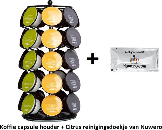 Capsule Houder Voor Dolce Gusto Cups - Koffie Houder en Standaard - 360º  Draaibaar -... | bol.com