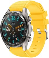 Geschikt voor Huawei Watch GT silicone band - geel - 46mm