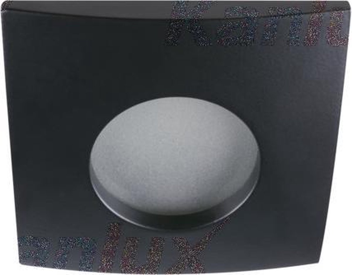 IP44 LED inbouwspot Enya -Vierkant Zwart -WarmGlow -Dimbaar 3.7W -Philips
