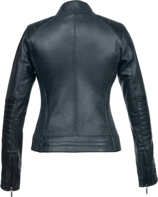Versano Mesa Leather Dames Biker Jacket Dames Manteau L.