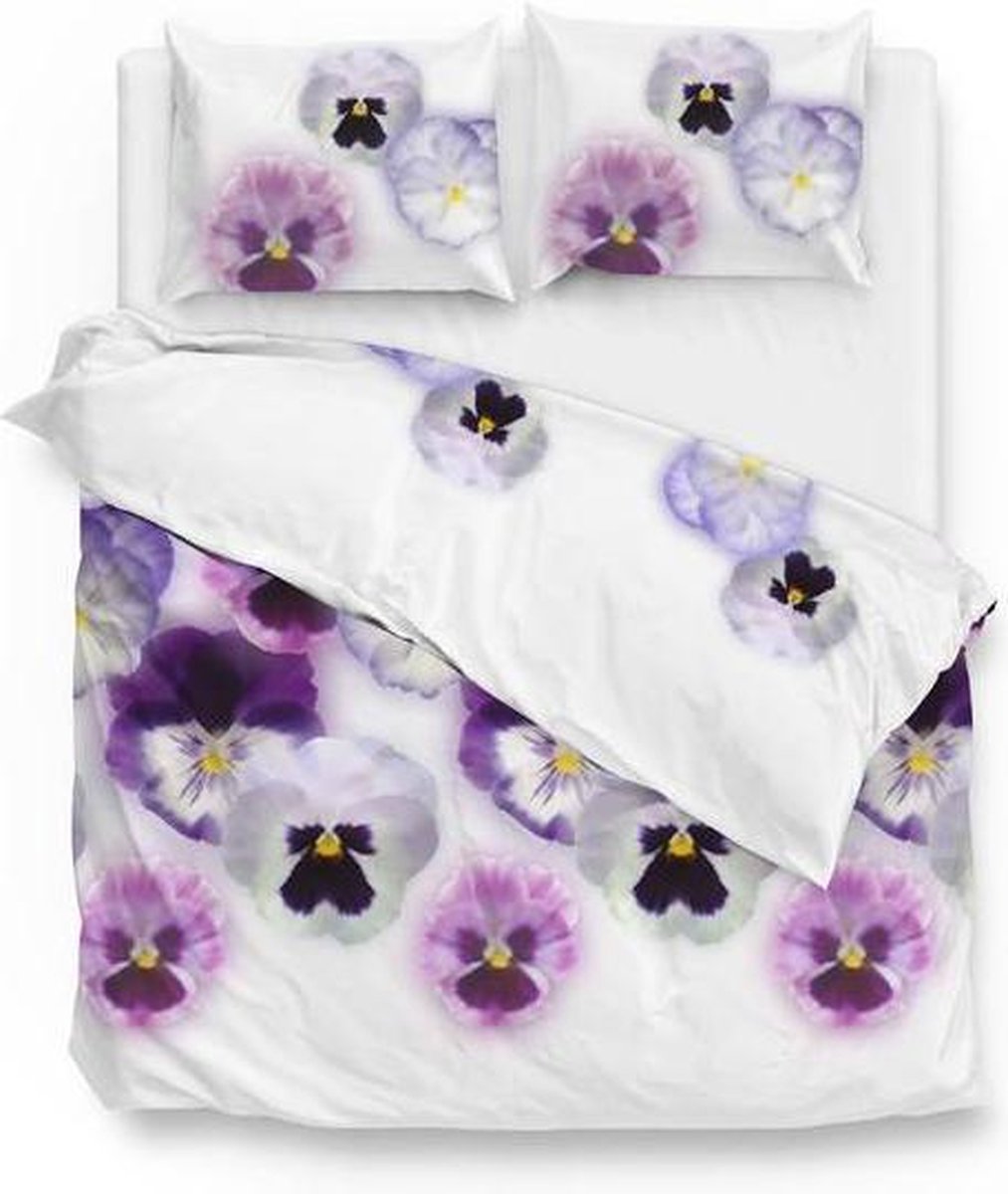Zo!Home Britt - Dekbedovertrek - Lits-jumeaux - 260x200/220 cm + 2 kussenslopen 60x70 cm - Purple