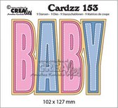 Crealies Cardzz - snijmallen - no.153 "Baby"