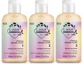 G.Hair kit 3x250ml Original G Hair  Keratine Behandeling Tretment voor sterke krul&Afro hair