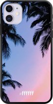 iPhone 11 Hoesje TPU Case - Sunset Palms #ffffff