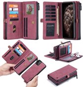 CASEME - Apple iPhone 11 Luxe Multi Wallet Case - Rood