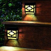 ZWOOS Set van 4 led-tuinverlichting op zonne-energie, extra