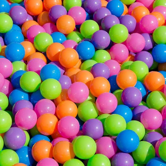 100 Baby ballenbak ballen - 5.5cm ballenbad speelballen voor kinderen vanaf 0 jaar Pastel - LittleTom