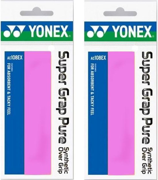 Yonex AC108 Super Grap Pure | roze | 2stuks