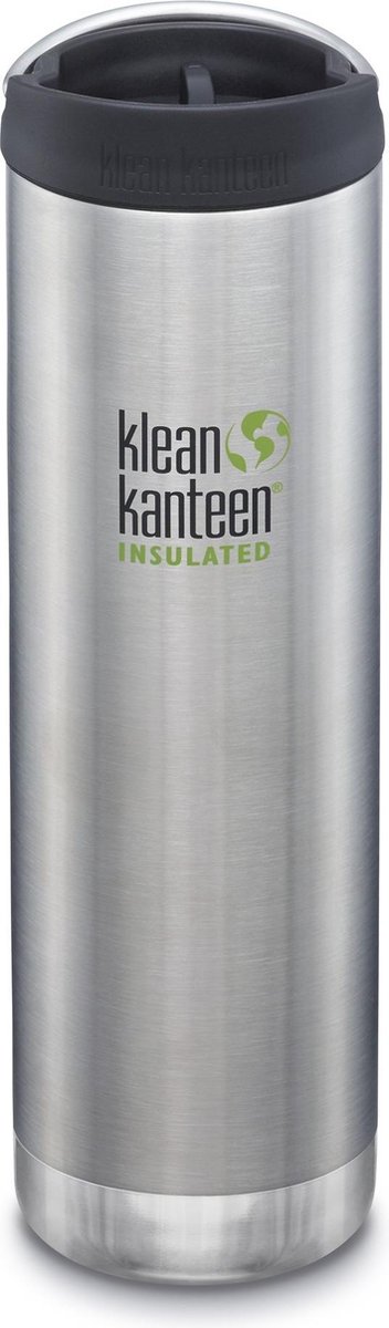 Klean Kanteen TKWide 592 ml - Brushed Stainless - RVS Thermosfles met Cafécap