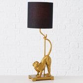 Tafellamp | Aap | 62cm Ø 20cm  | Goud - Incl. lamp | Decoratie - Luxe