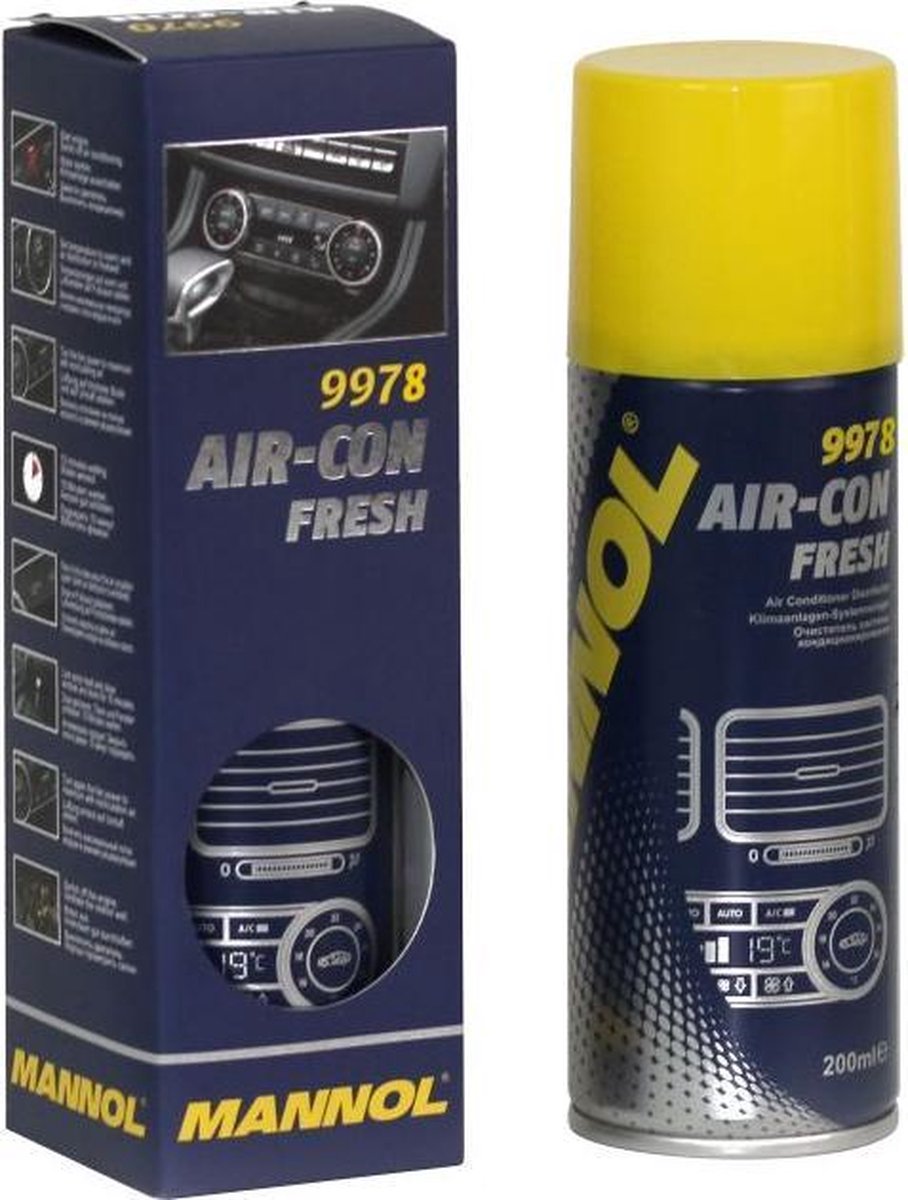 Mannol Air-Con Fresh desinfecteer uw aircosysteem en autointerieur