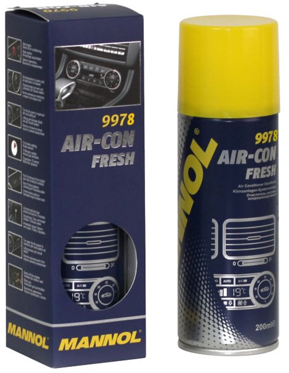 Mannol Air-Con Fresh desinfecteer uw aircosysteem en autointerieur