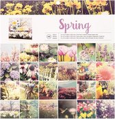 American Crafts Paper pad 30,5x30,5cm x48 Photo real spring