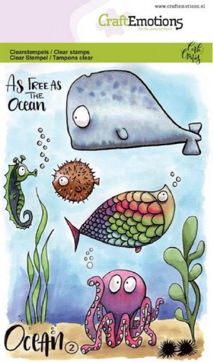 Clearstamps A6 - Ocean 2 Carla Creaties