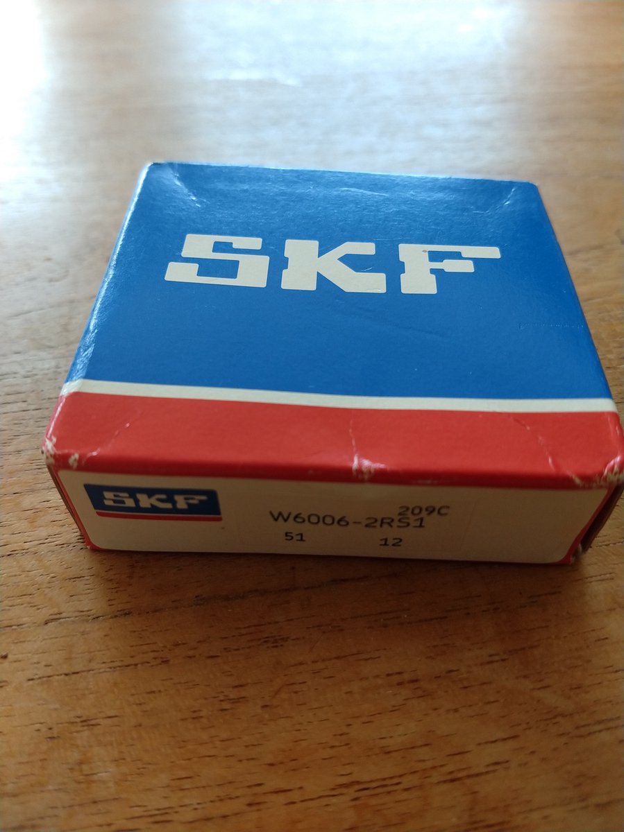 SKF W6006-2RS1 (RVS) Inwendige diam.: 30 mm Uitwendige diam.: 55 mm Breedte: 13 mm