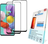 BE-SCHERM Samsung Galaxy A71 Screenprotector Glas - Case Friendly - 2x