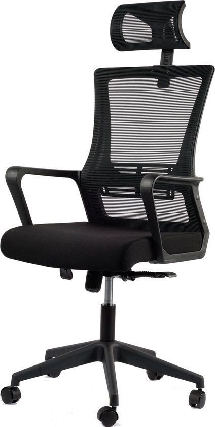 ERGOhuman-1 Ergonomische bureaustoel - Zwart | Mesh uitvoering | Gewatteerd  zitting |... | bol.com