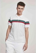 Urban Classics Polo shirt -L- Classic Stripe Wit