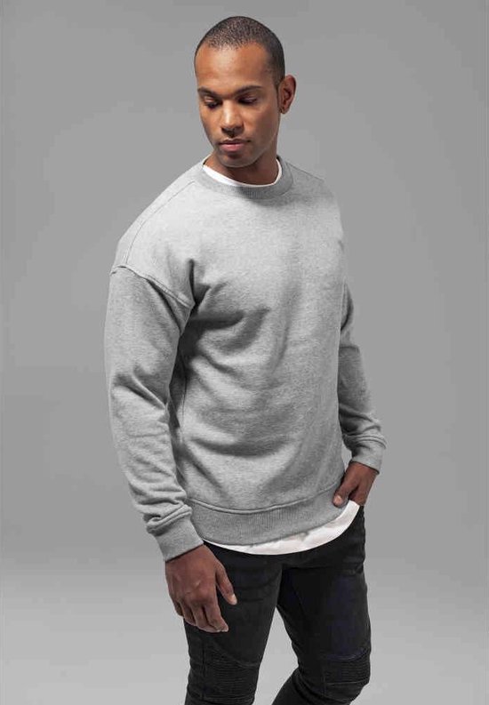 Urban Classics - Basic Crew Sweater/trui - 5XL - Grijs
