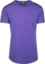 Urban Classics - Shaped Long Heren T-shirt - XL - Paars