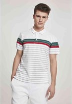 Urban Classics Polo shirt -M- Classic Stripe Wit