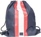 Urban Classics - Striped Gym Bag navy/fire red/white one size Gymtas/Rugtas - Blauw/Rood