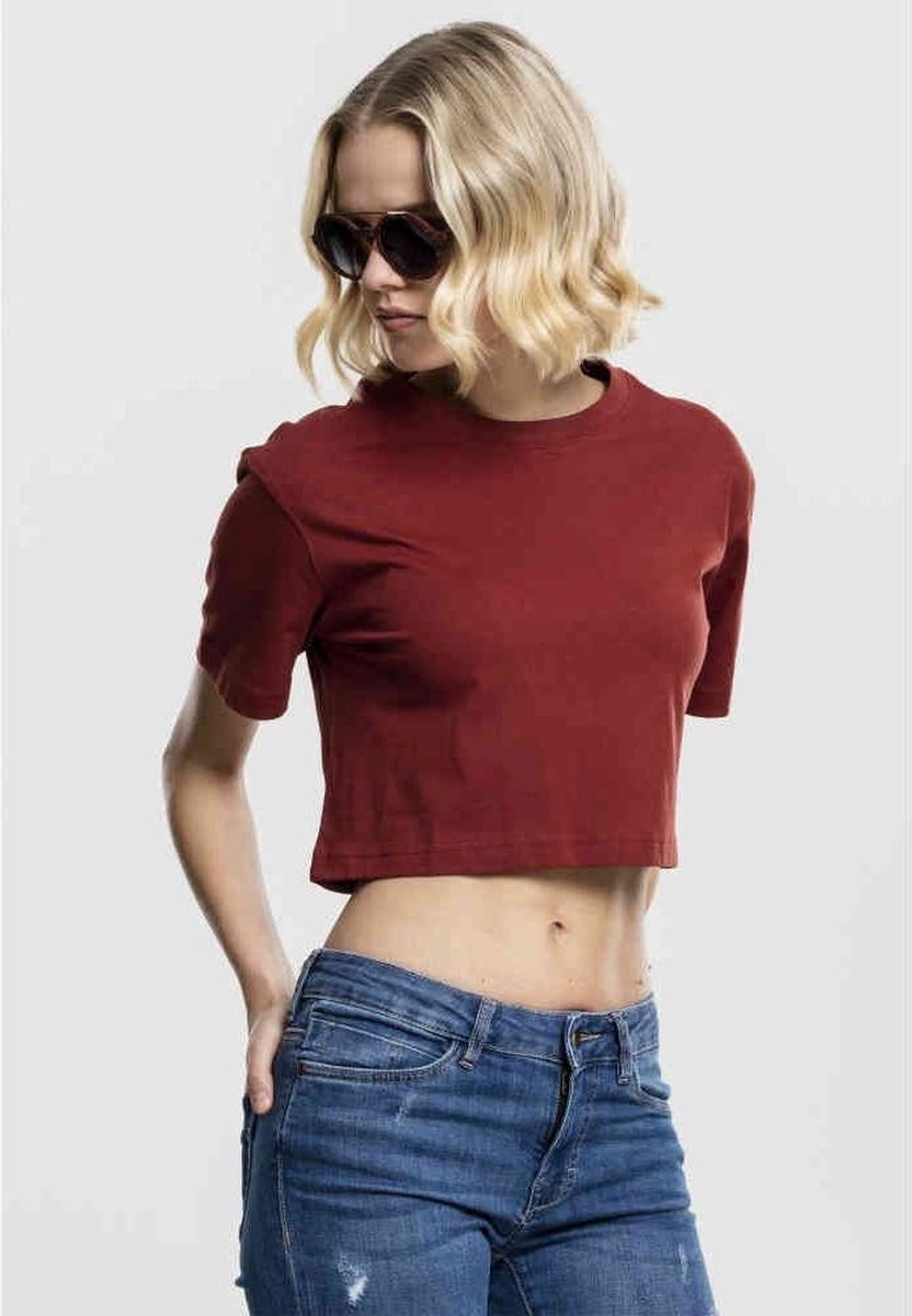Urban Classics Overszied Dames Tshirt Kort oversized S Rood