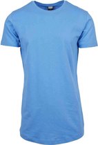 Urban Classics Heren Tshirt -S- Shaped Long Blauw