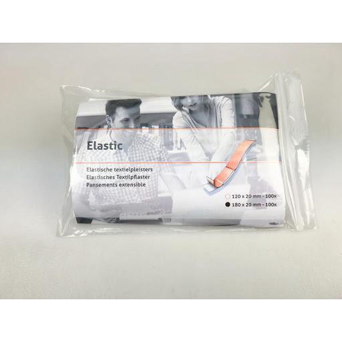 Goedkoopste Wondpleister Elastisch Textiel - 120x20mm - Lange vinger pleister - 100 stuks