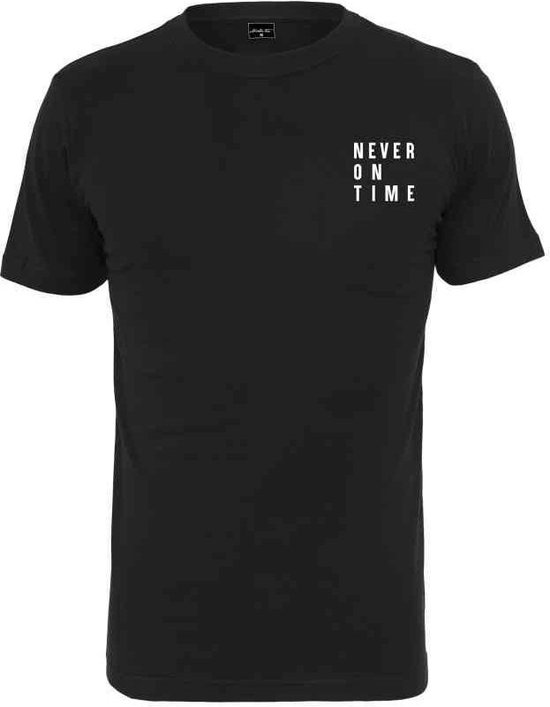 Urban Classics - Never On Time Dames T-shirt - L - Zwart