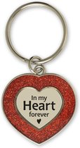 Glitter Sleutelhanger "In my Heart"