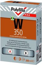 Polyfilla Pro W350 Sneldrogende Houtreparatiepasta 2K - 300 ml