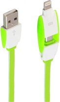 Durata DR-LC83 Telefoon en iPhone Laad en Sync 2-in-1 Lightning - Micro-USB Kabel (1m)