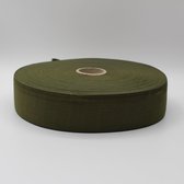 20 Meter 40MM Gekleurde Elastiek Militair Groen