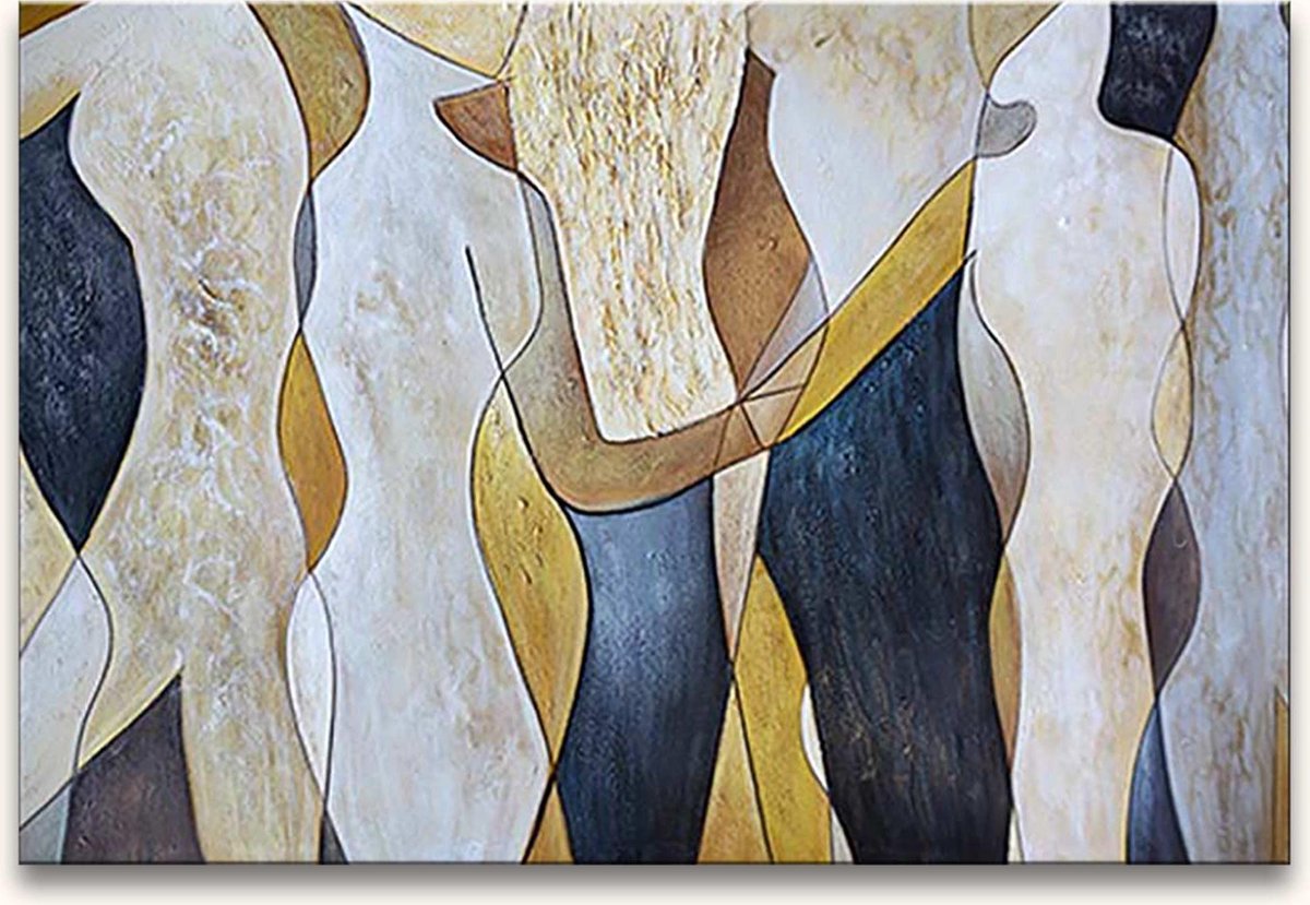 Grootmeesters ® Handgeschilderd schilderij Olieverf op Canvas - People multi