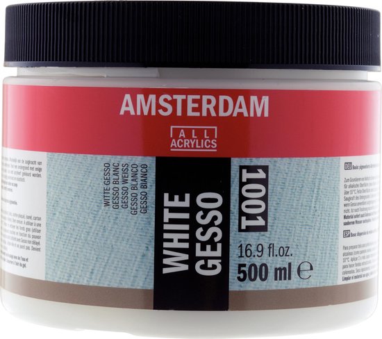 Amsterdam Wit Gesso 001 Pot 500 ml