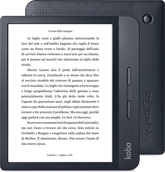 Libra H2O e-reader - Waterdicht - Grote 7 inch scherm - Instelbaar warme kleur - 8GB - Wifi - Zwart