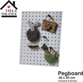 VILLA VOLANCE Pegboard - Prikbord - Wit