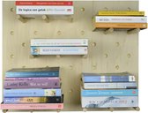 Pegboard Books | houten bord  met 20 pegs - 59,5 cm x 48,5 cm
