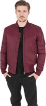 Urban Classics Basic Bomber Jacket Burgundy Red