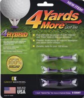 4 Yards More Golf Tee - Hybrid - 1 inch - Paars *NEW*