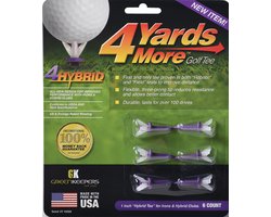 4 Yards More Golf Tee - Hybrid - 1 inch - Paars *NEW*