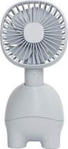 Pet Fan - Mobiele Ventilator - Vaste- en Handventilator - 3 Standen - Blauwgrijs