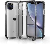 bumper shock case geschikt voor Apple iPhone 11 Pro - zwart + glazen screen protector