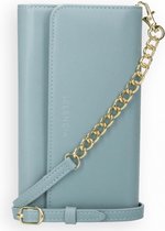 Selencia Eny Uitneembare Vegan Lederen Clutch iPhone 11 hoesje - Blauw