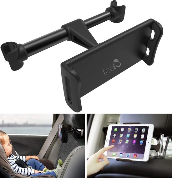 LeafU® iPad Houder Auto Hoofdsteun - Nintendo Switch/Telefoonhouder auto - Zwart
