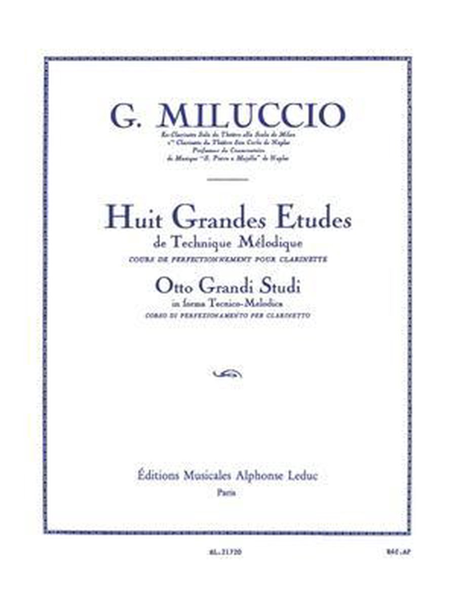 8 Grandes Etudes de Technique melodique - Hal Leonard Corporation
